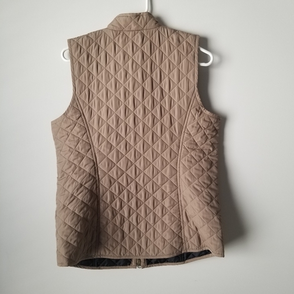 J Jill Tan Heritage Quilted Vest Size S - Picture 5 of 10